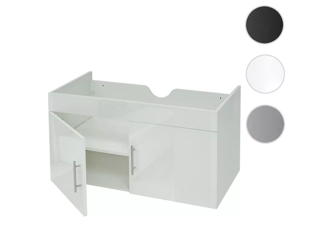 Meuble sous-lavabo MCW-D16, blanc