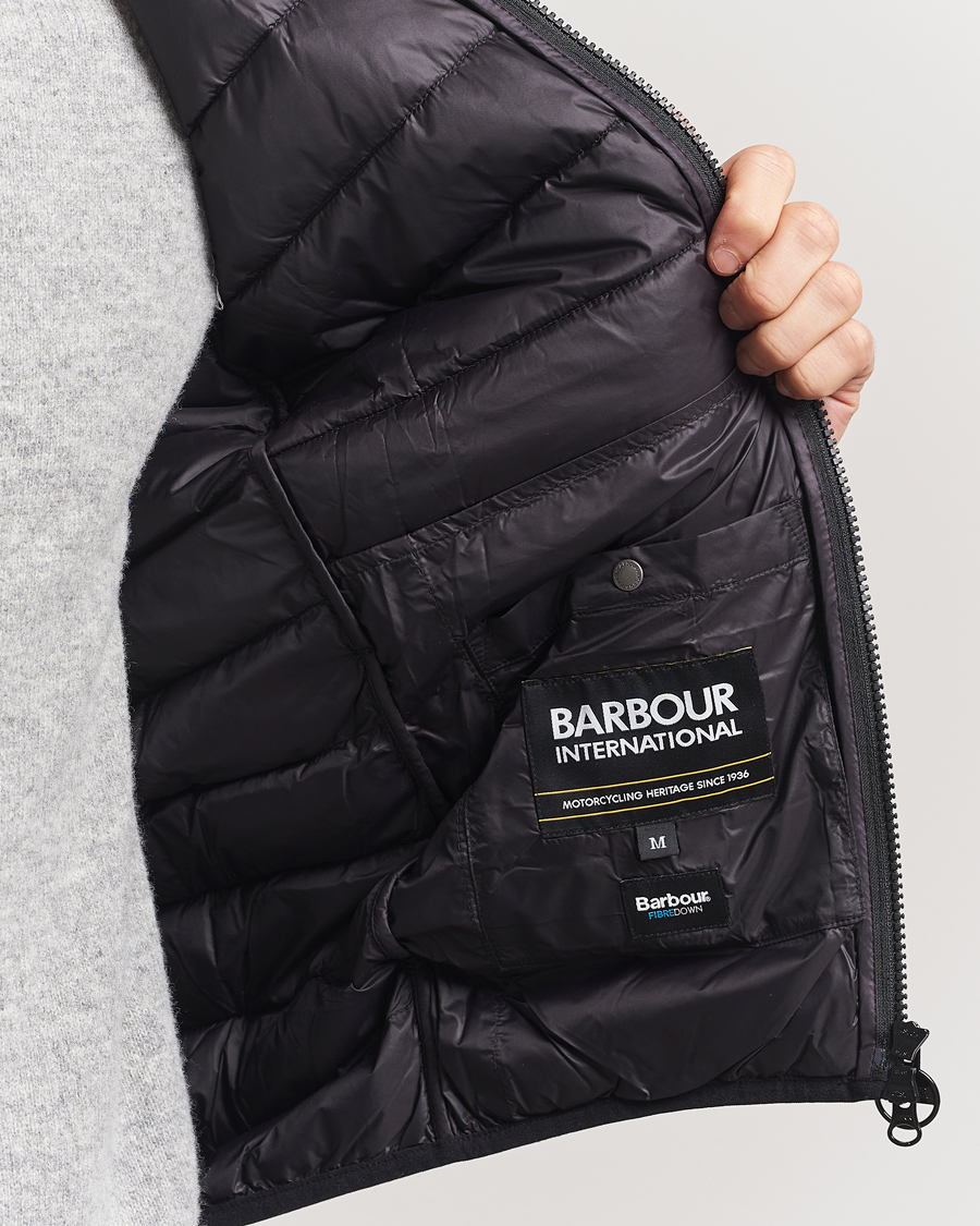 Barbour International Trer Reed Puffer Gilet  Black