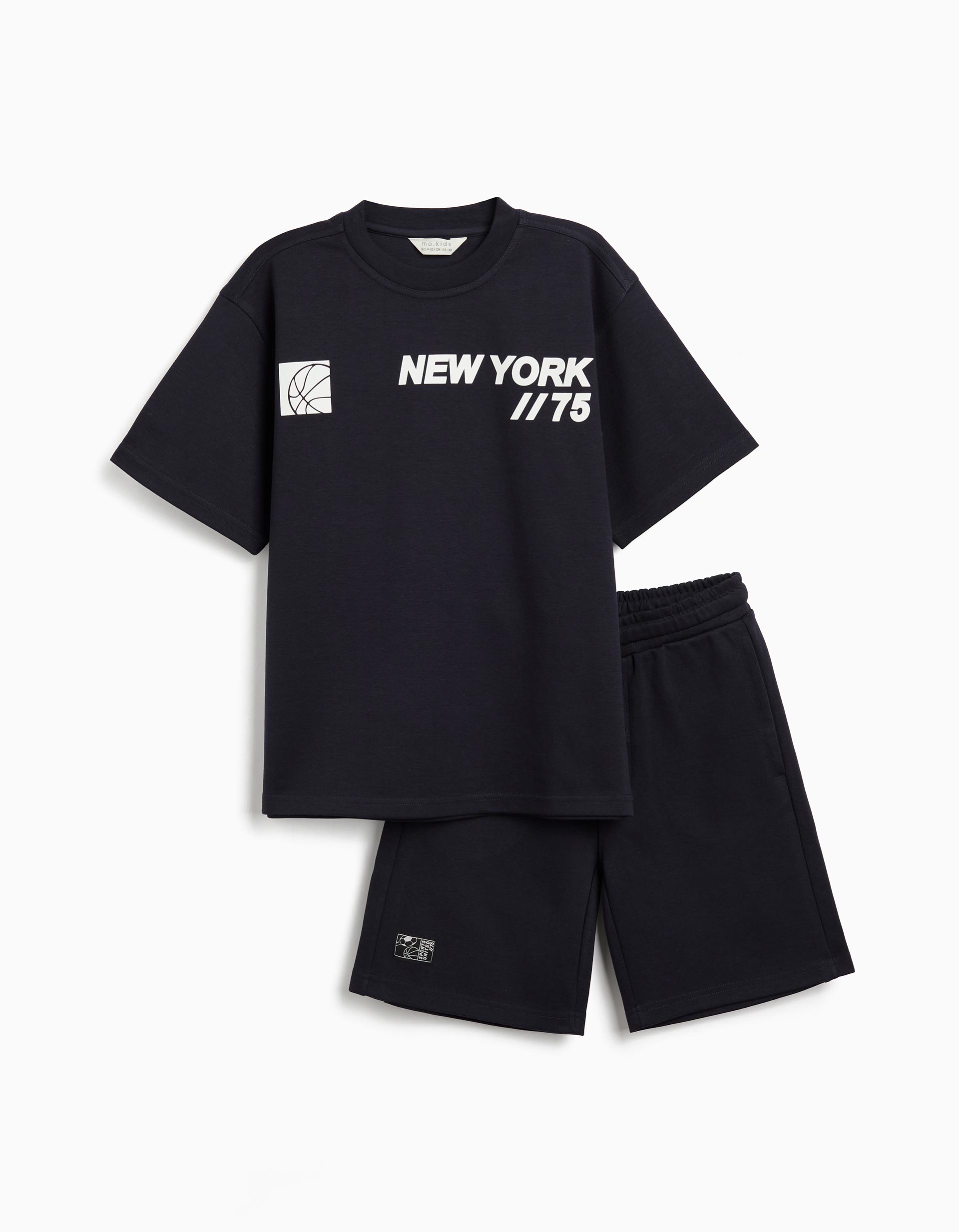 Conjunto T-Shirt e Calções, Menino, Azul Escuro