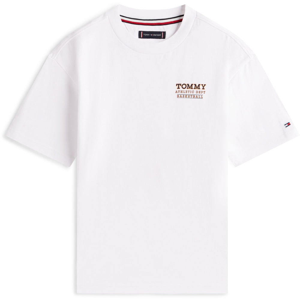 Køb Tommy Hilfiger White Basketball Graphic T-Shirt