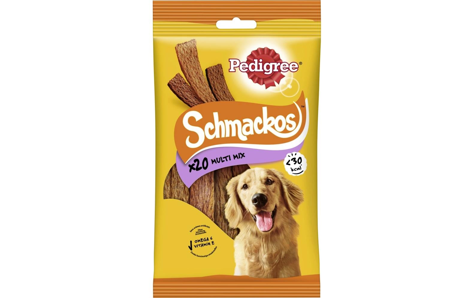 Kaustange Schmackos Multi Mix 144 gVielseitiger Kauspass mit Fleisch