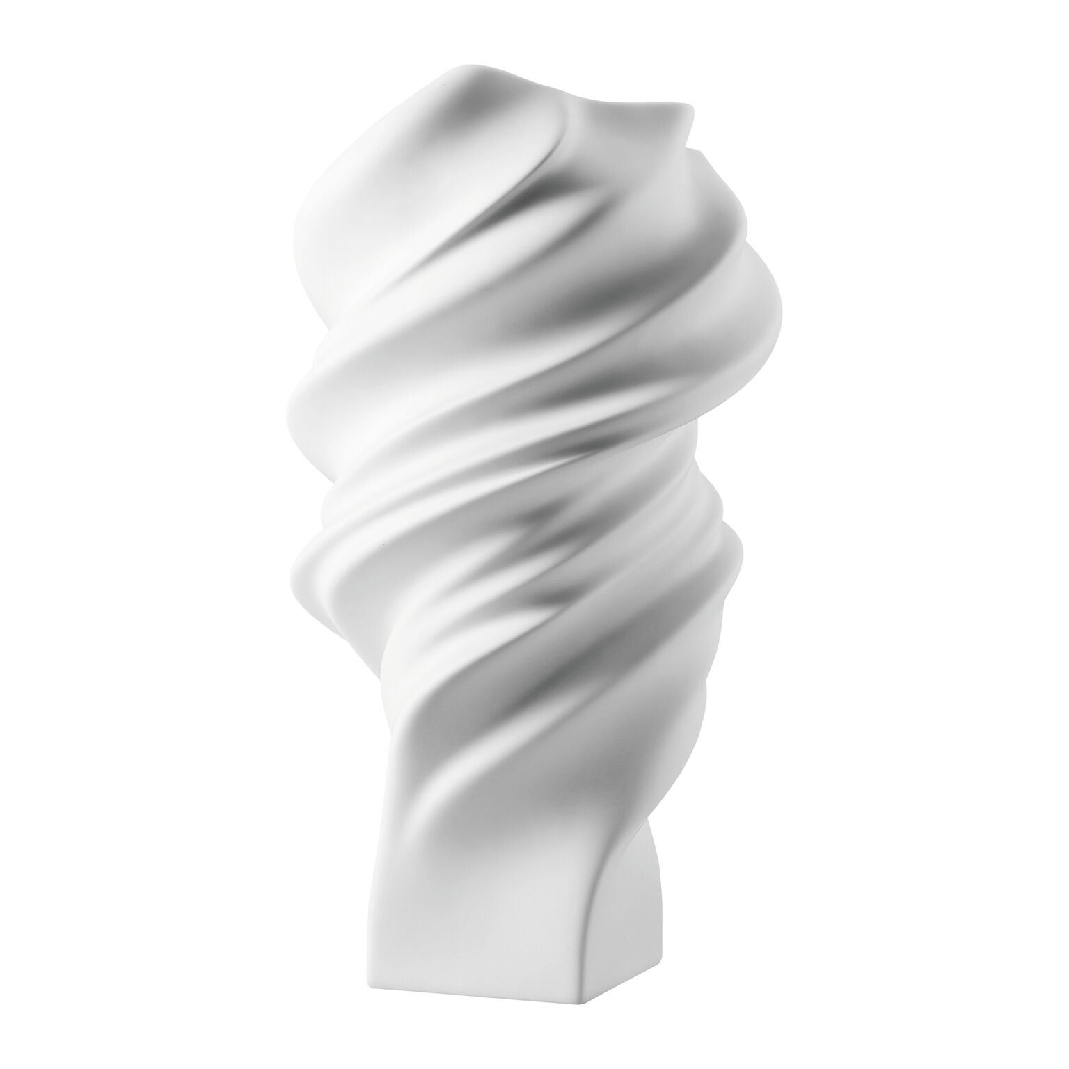 Squall Weiss matt Vase 32 cm