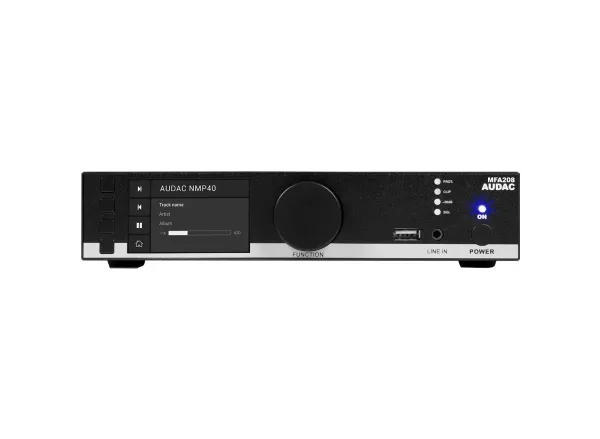 AUDAC MFA208, 2.0 kanaler, D, 0,05%, 90 dB, 4, 8, 16 ohm (O), 40 W