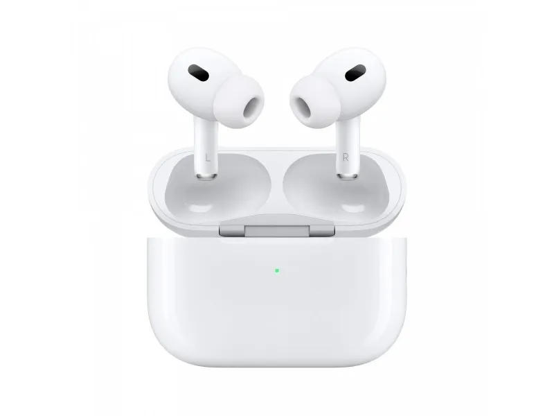Apple | AirPods Pro - 2. Generation (2023) - Trådløse øretelefoner med mik. - aktiv støjdæmpning - hvid | Magsafe Charging Case (USB-C)