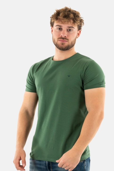 Tee shirt Benson & Cherry twist sapin clair
