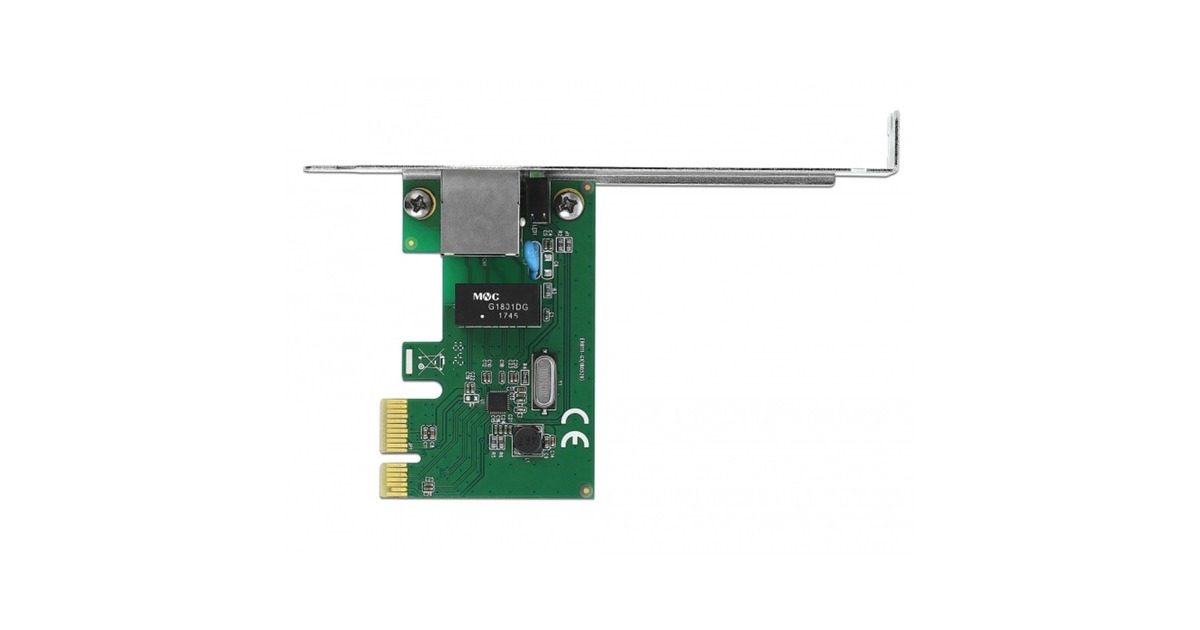 DeLOCKPCIe kaart 1x Gigabit LAN netwerkadapter
