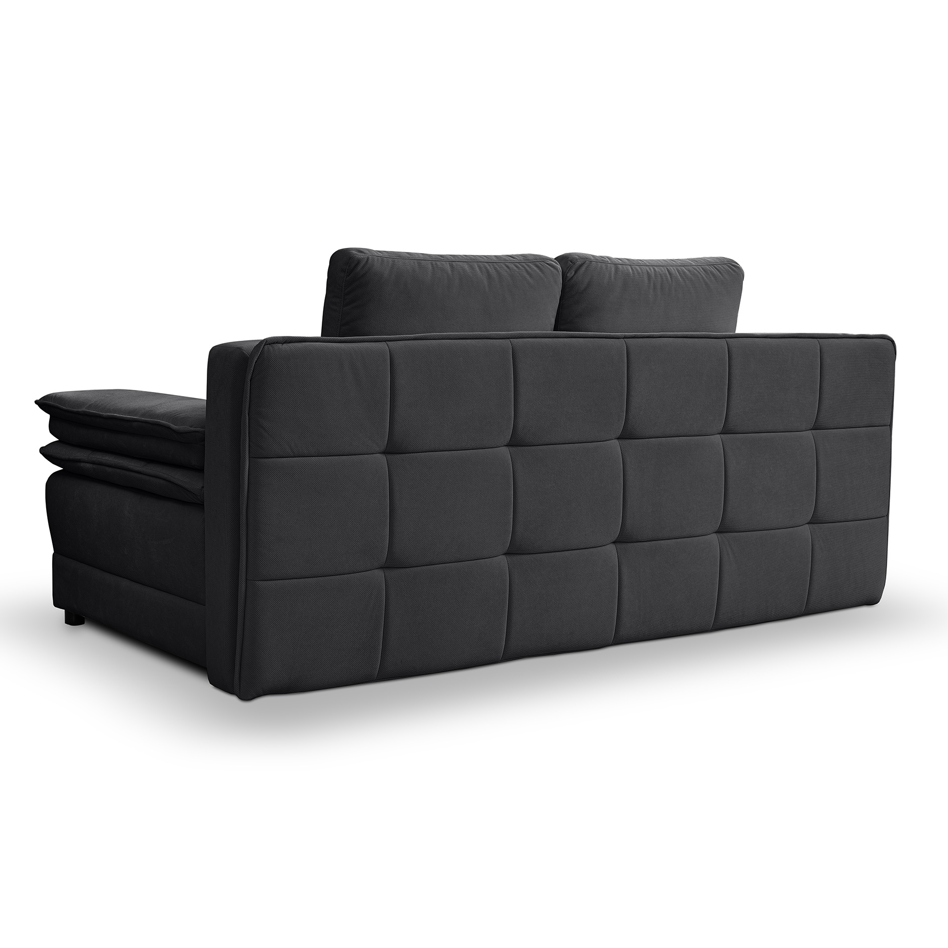 Schlafsofa - anthrazit - Velvet - Liegefunktion und Staukasten