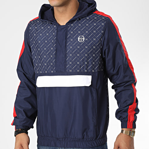 Veste Col Zippé Capuche Replica 39806 Bleu Marine