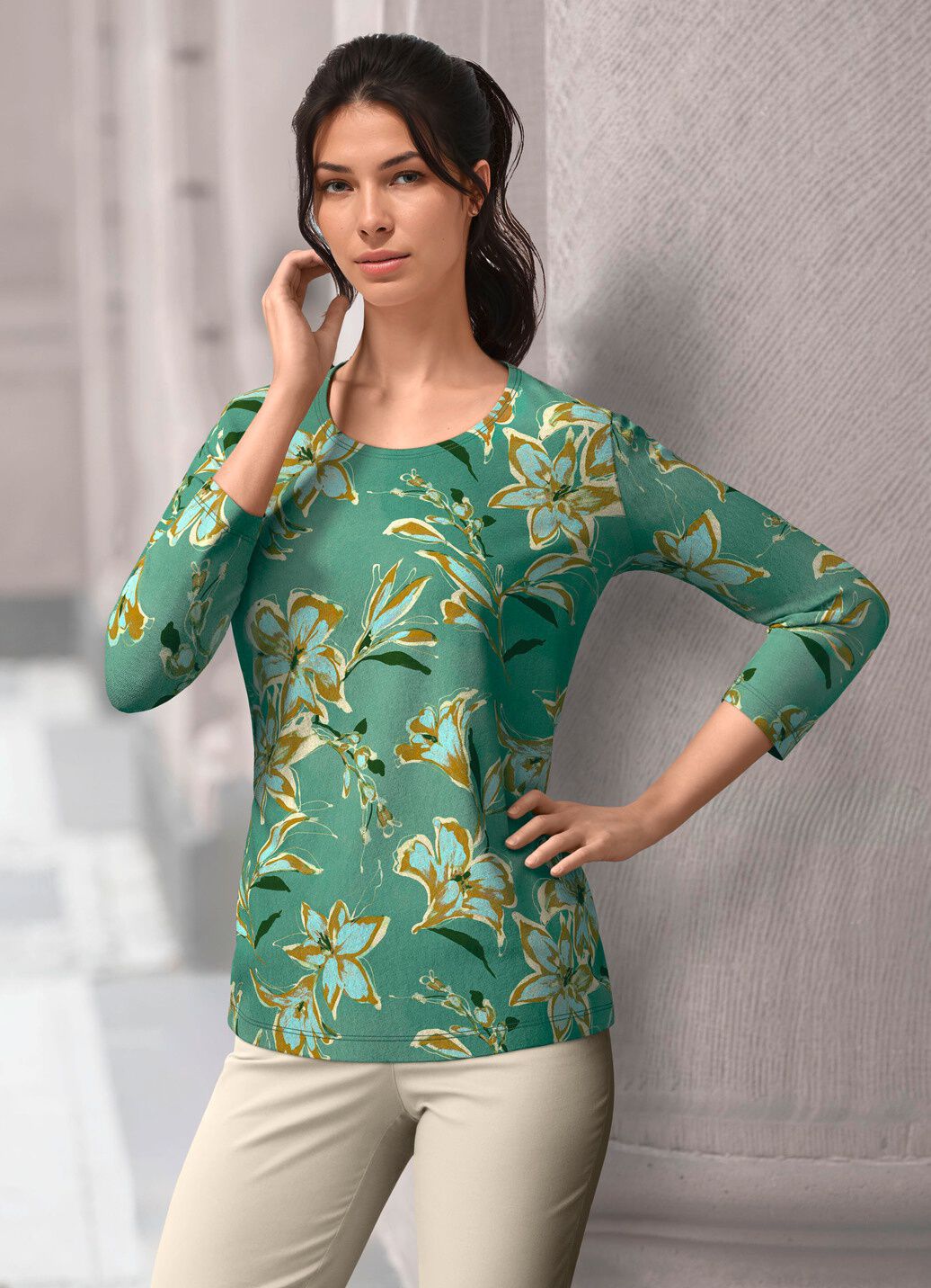 Pullover in Feinstrick