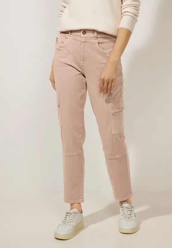 Casual Fit Cargojeans - soft legend rose washed