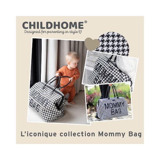 Sac à langer Mommy Bag   Pied de poule        de               Childhome