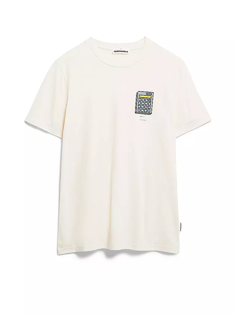 ARMEDANGELS T-Shirt JAAMES DO THE MAATH creme