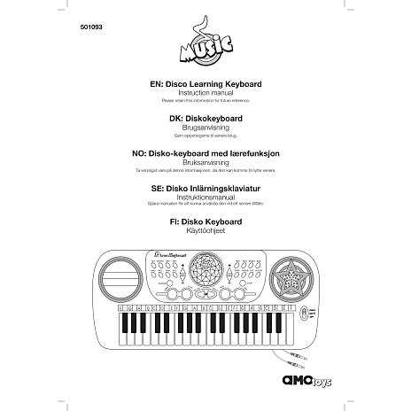 Musik diskotek keyboard
