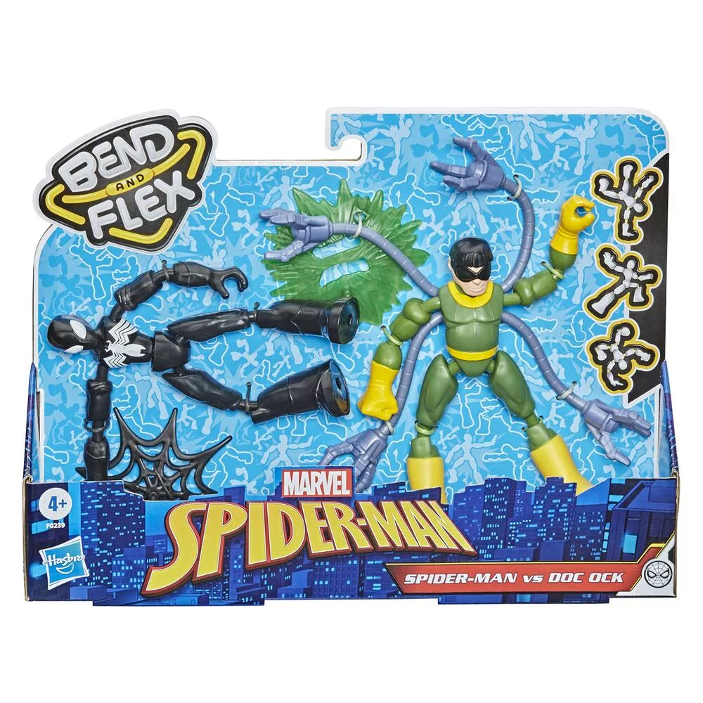 MARVEL SPIDER-MAN BEND AND FLEX - SPIDER-MAN EN COSTUME NOIR