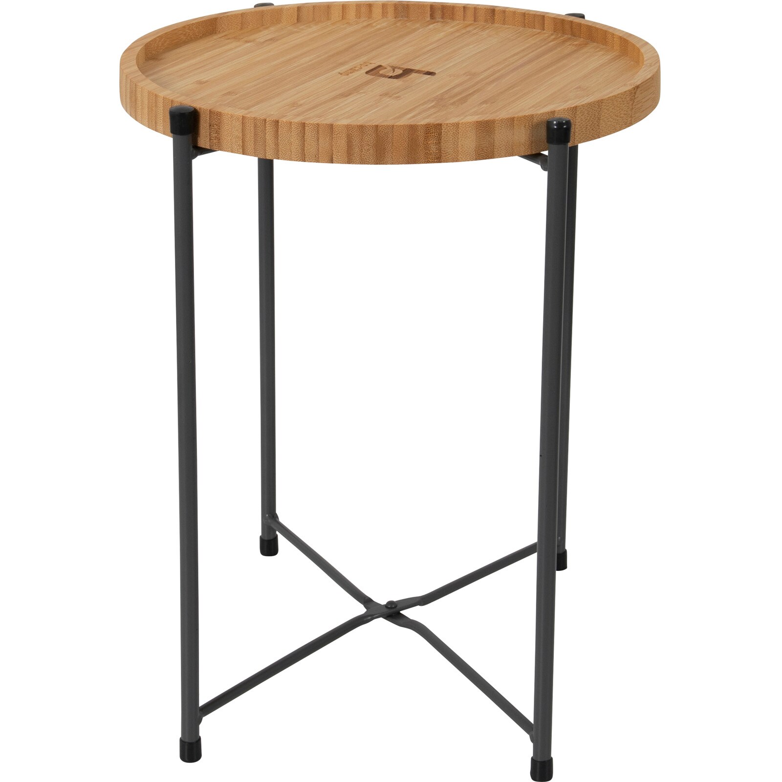 BO-CAMP Campingtisch Beistelltisch Carnaby M Tablett BBQ Klapptisch Bambus Holz