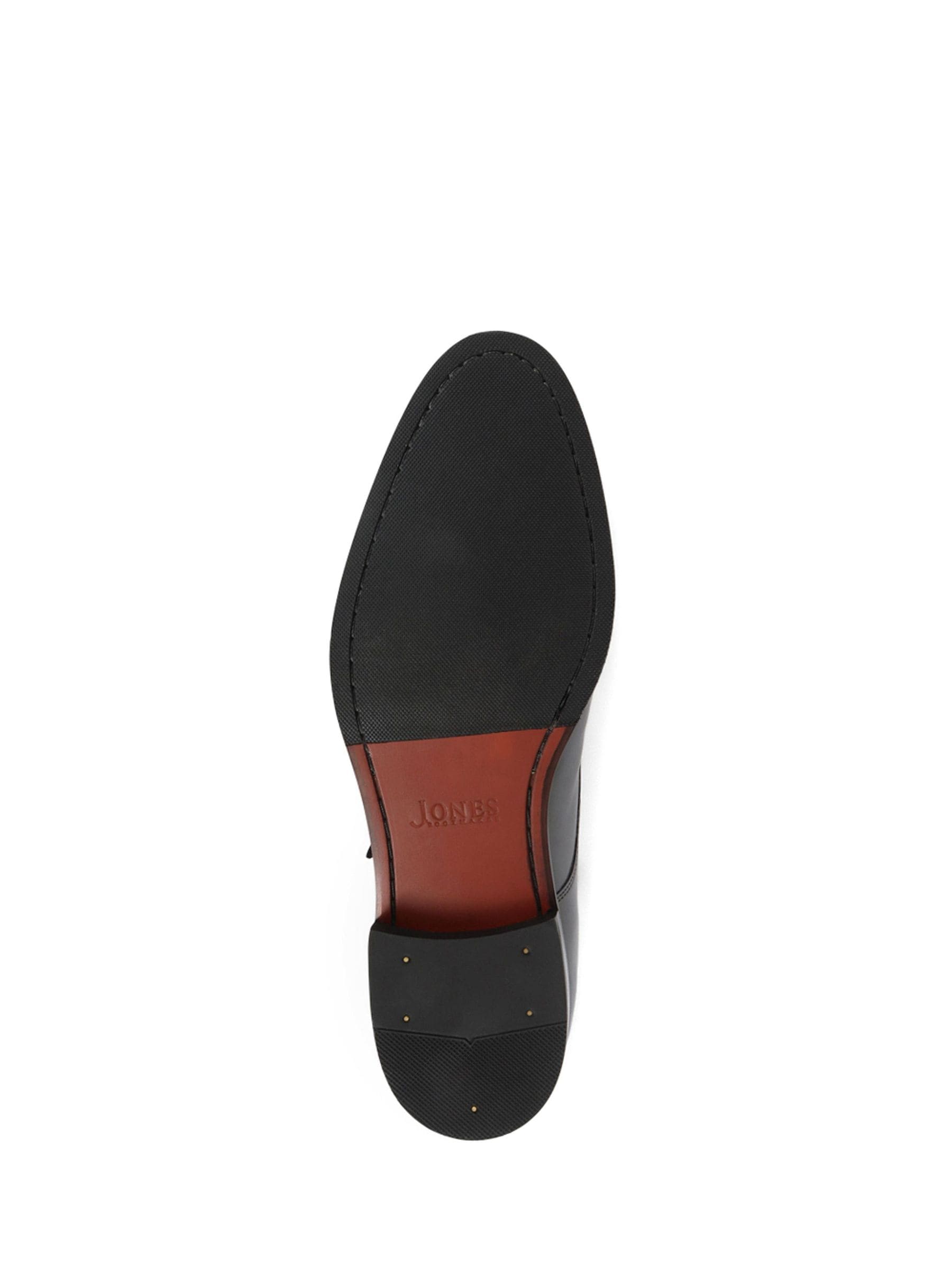 Zwart - Jones Bootmaker - Nathaniel - Leren schoenen met twee monniksbandjes