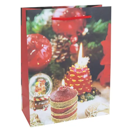 Idena Flaschentasche Weihnachten Classic, 5-fach sortiert