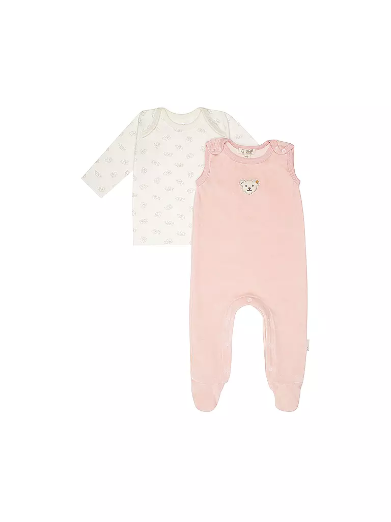 STEIFF Baby Strampler Set 2 teilig rosa