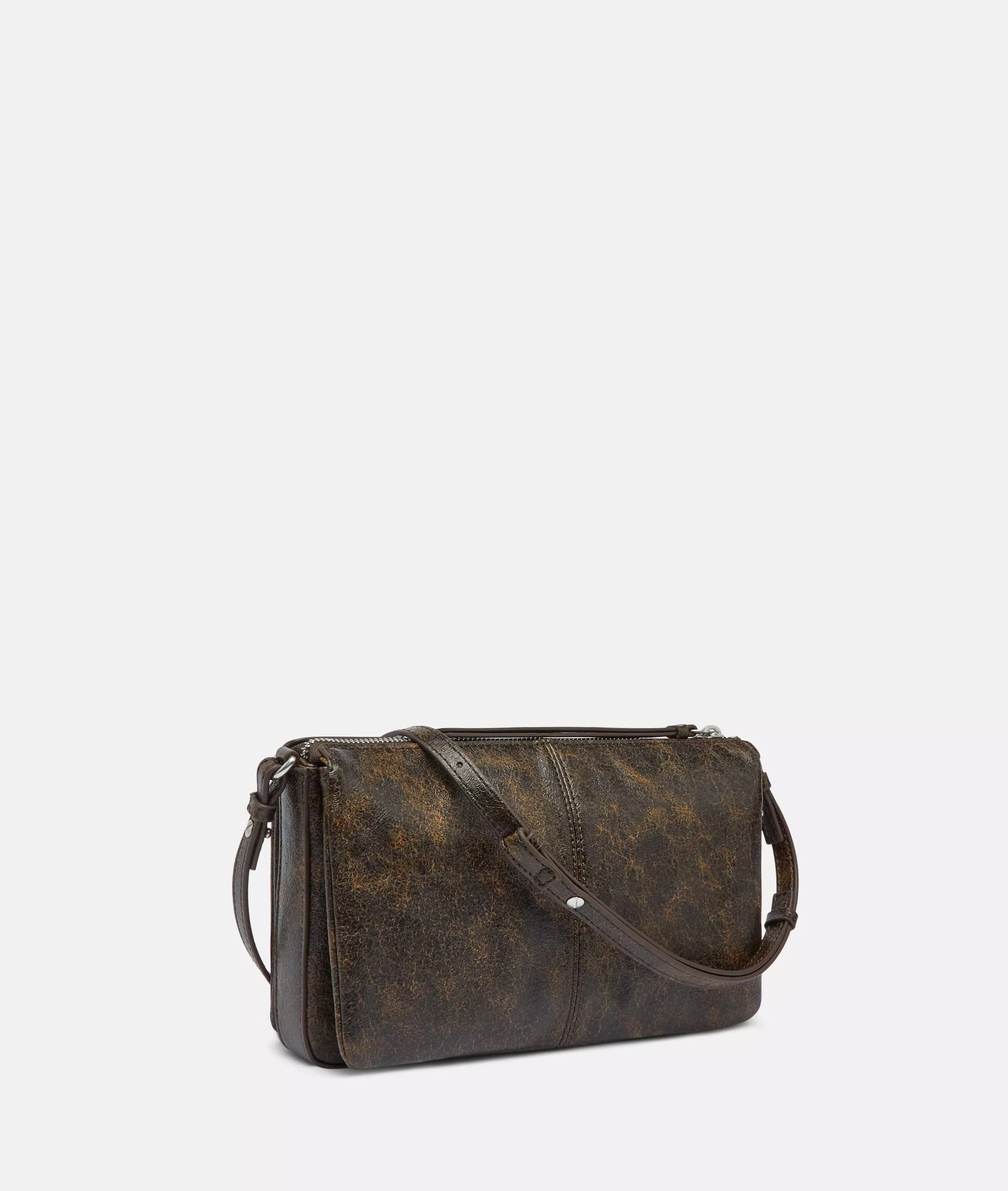 Crossbody Handy shoulder bag made from faux leather in a vintage look