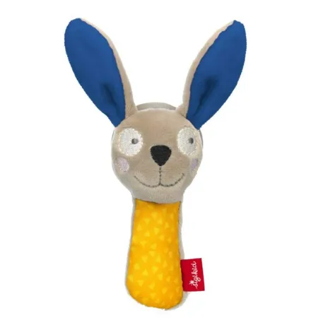 Sigikid Baby Greifling Hase mit Spiegel, Red Stars