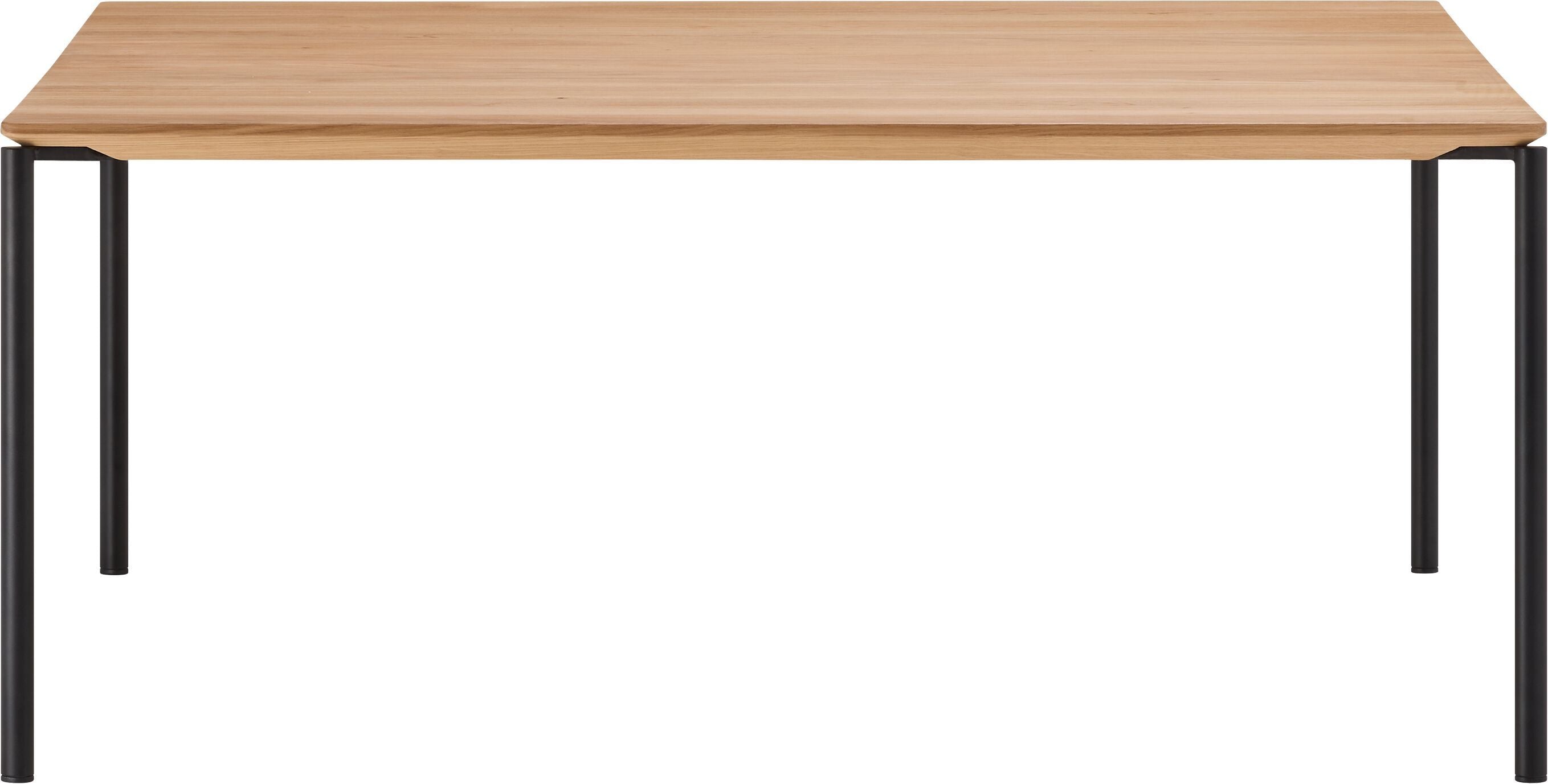 BAO Salontisch - Eiche massiv / schwarz / B: 90.0 cm x T: 90.0 cm x H: 40.0 cm