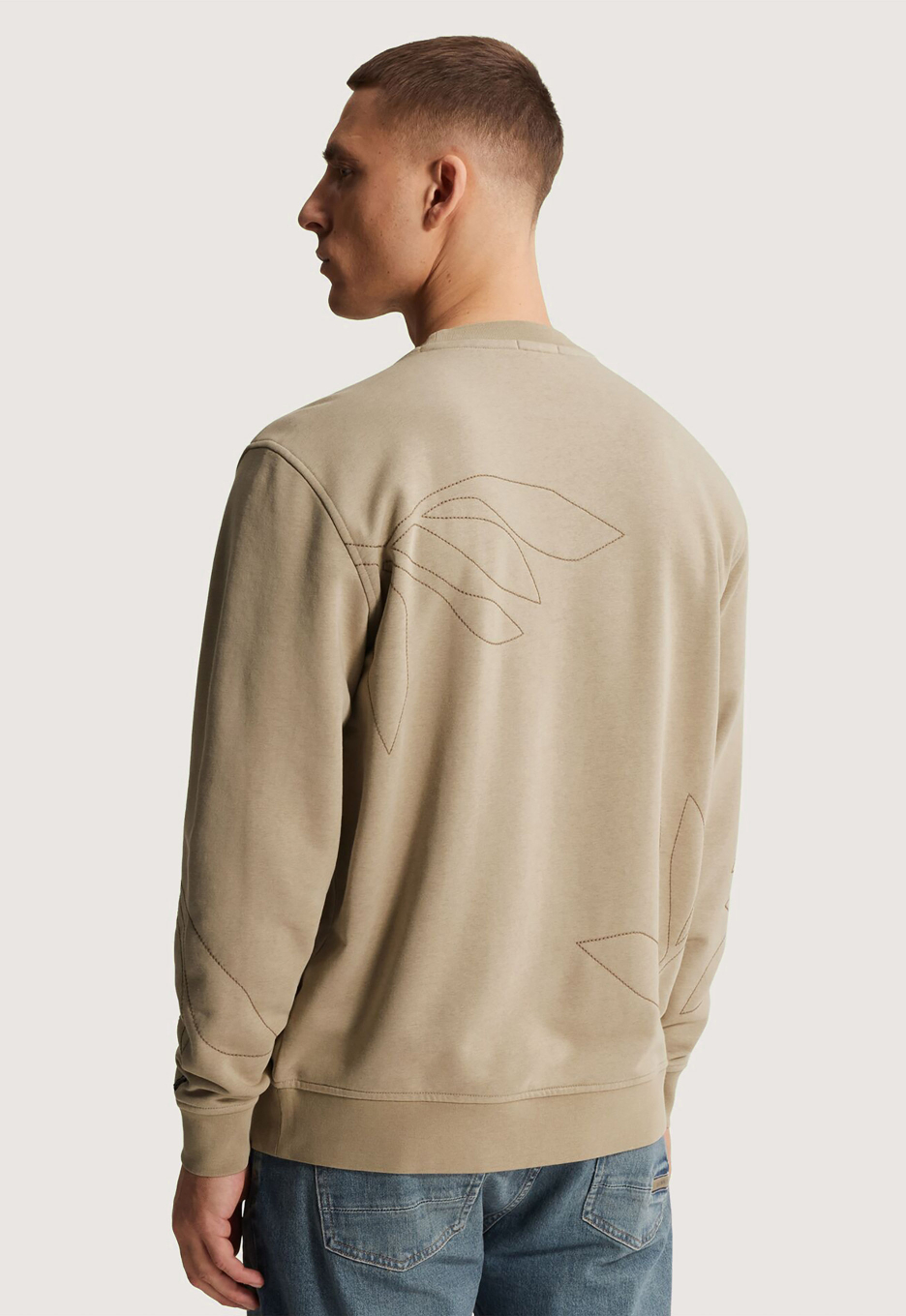 Cast Iron Off-placed Artwork Sweater