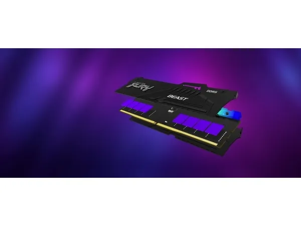 Kingston FURY Beast RGB - DDR5 - sæt - 32 GB: 2 x 16 GB - DIMM 288-PIN - 6000 MHz / PC5-48000 - CL30 - 1.4 V - ikke bufferet - on-die ECC - sort