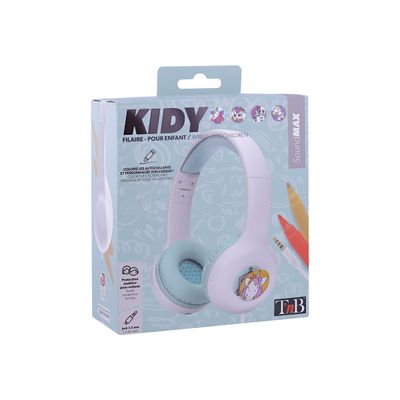 T'nB Kids KIDY - casque filaire pour enfants - blanc et vert