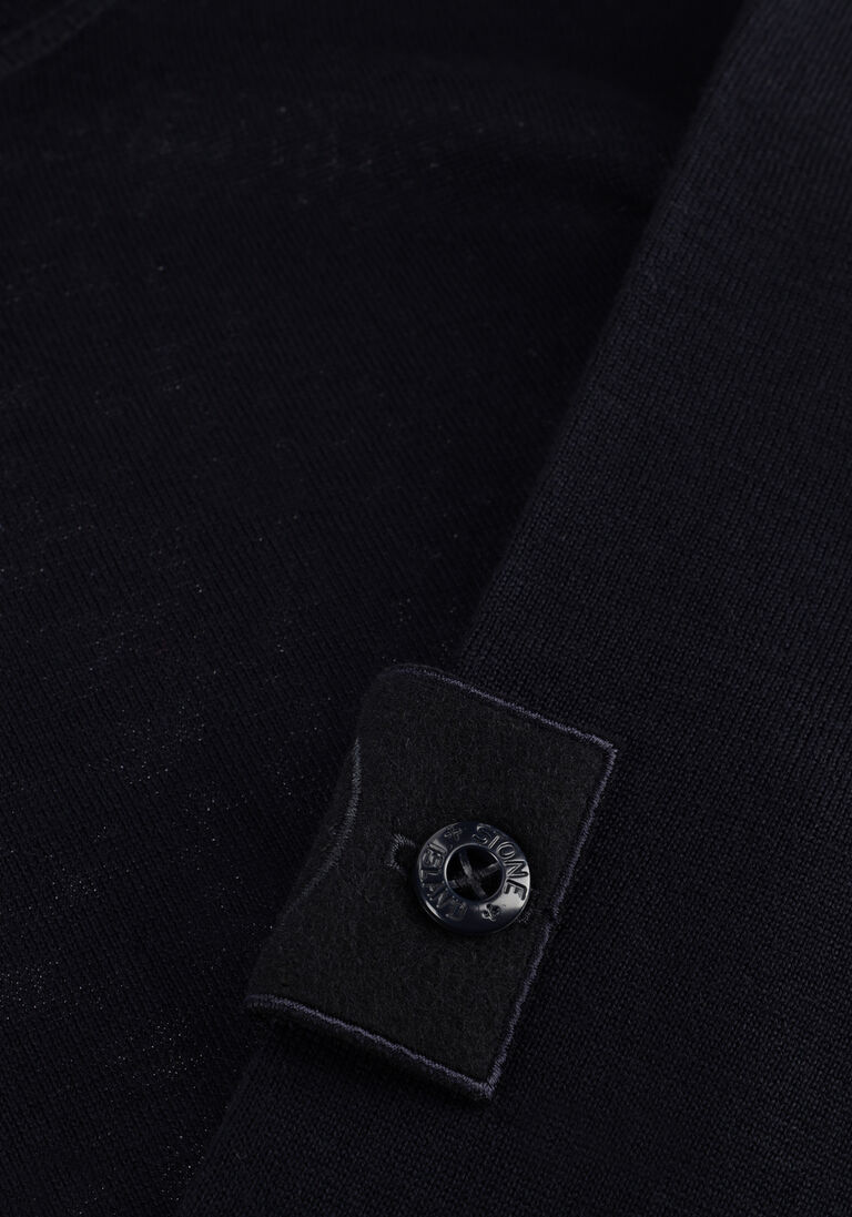donkerblauwe stone island trui crew neck