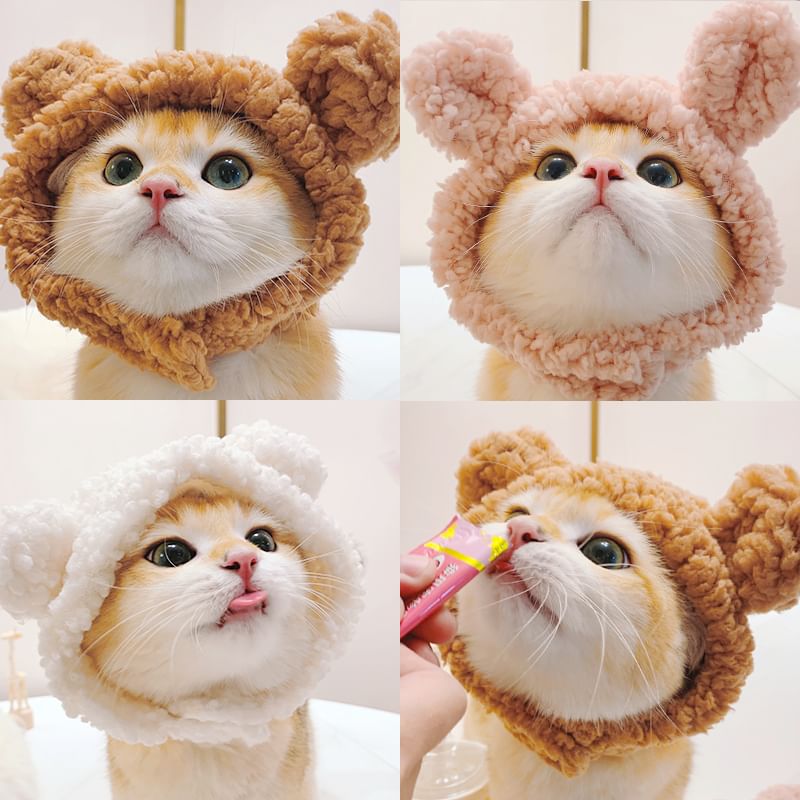 tanvtim - Animal Ear Chenille Pet Hat (verschillende ontwerpen)