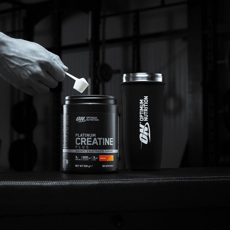 Optimum Nutrition Platinum Creatine Plus - Orange - CreaBev Creatine Monohydraat - 50 doseringen (350 gram)
