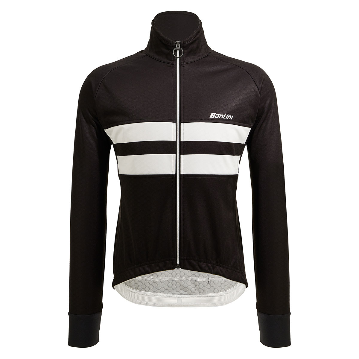Santini Colore Halo Fietsjack Zwart/Wit Heren