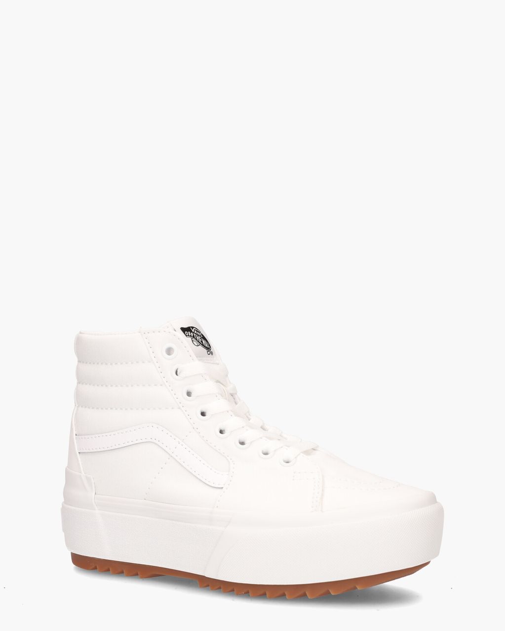 Vans SK8-Hi Stacked Canvas Wit Damessneakers