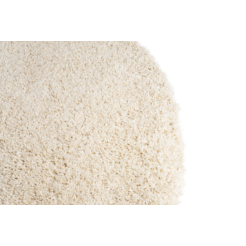 Vloerkleed Shaggy Rond Creme 200 cm