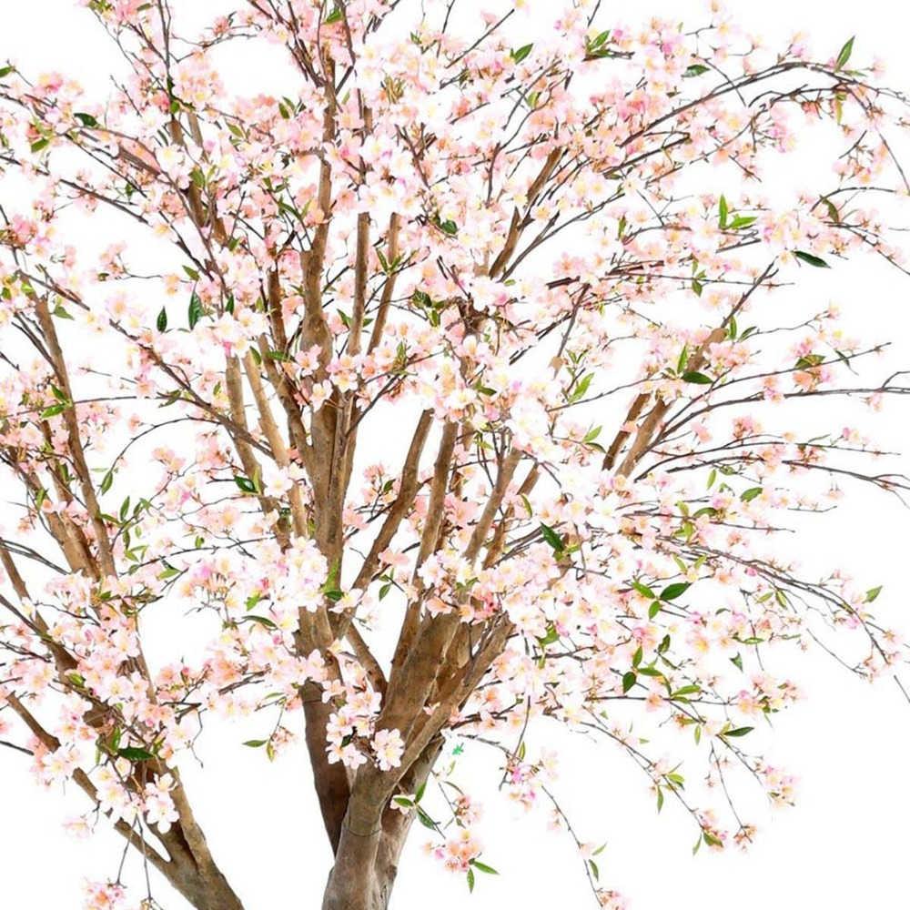 Cerisier artificiel en fleur h 280 cm branches en bois
