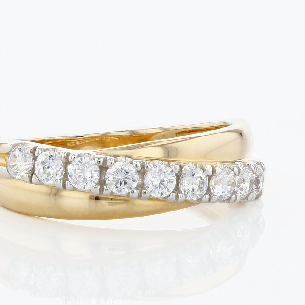 Bague Agostina Or Jaune Oxyde De Zirconium