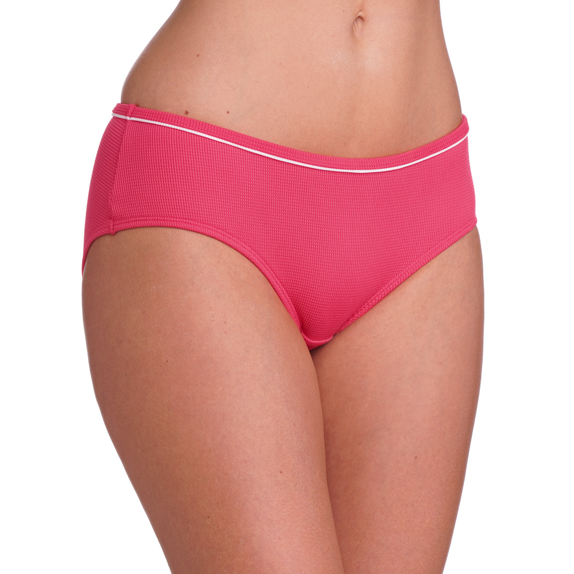 Jonas Nielsen Damen Bade-Slip mit strukturiertem Material pink
