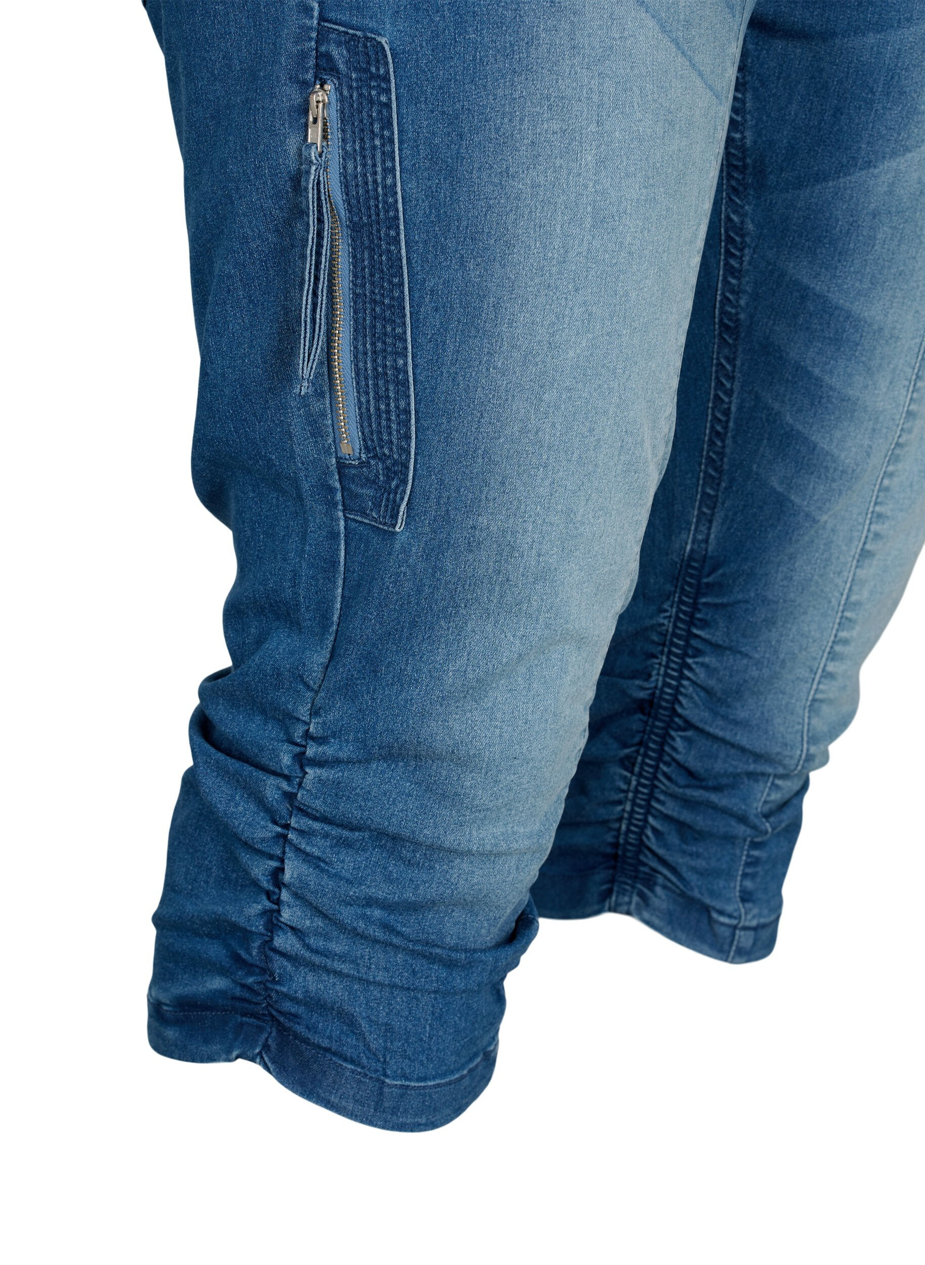 Slim fit capri jeans med lommer