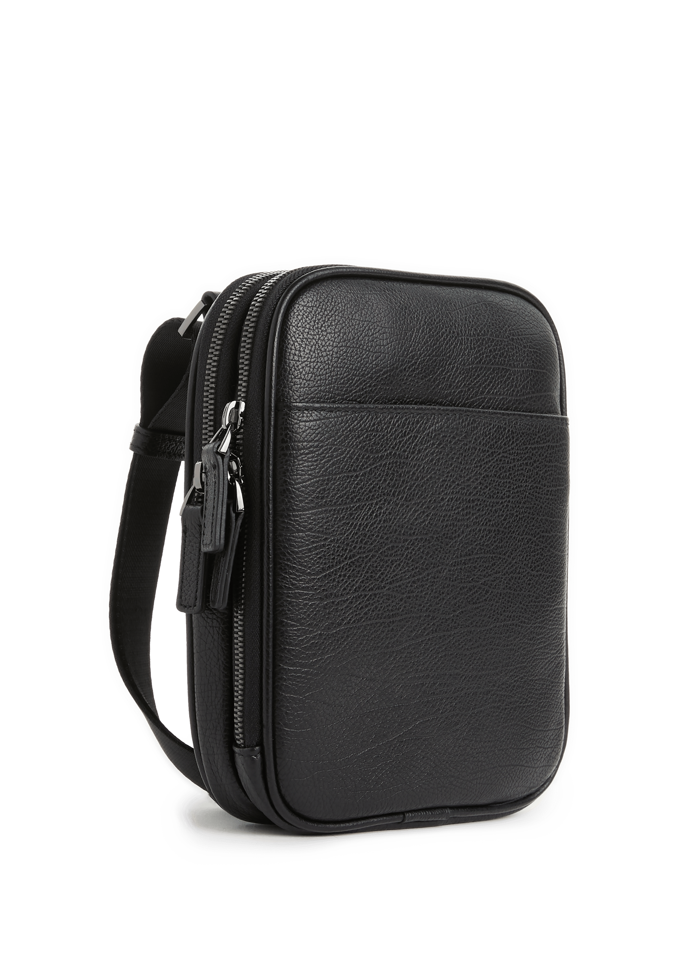 Sac bandoulière en cuir | Noir