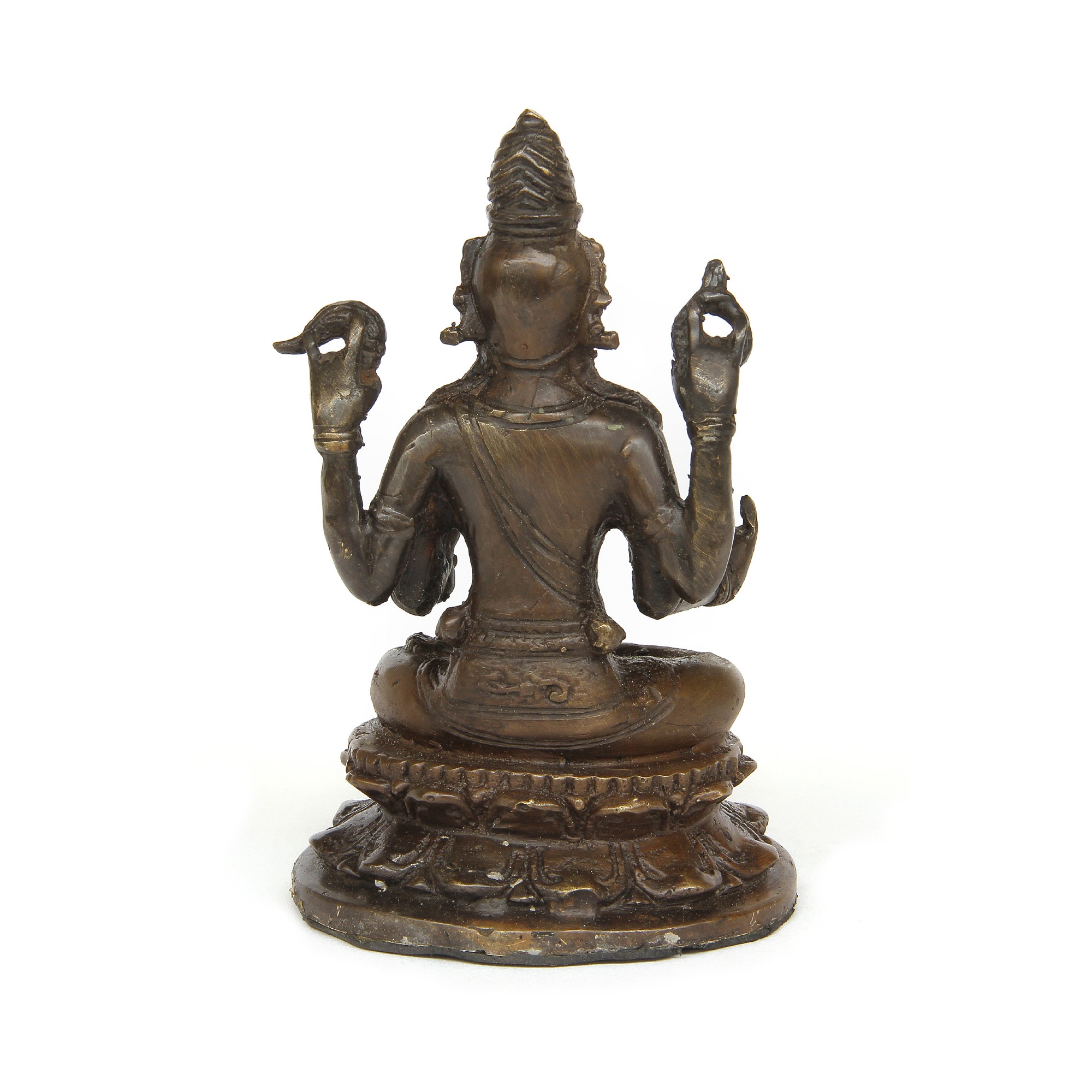 Bronze-Figur 'Shiva sitzend', H 13,5 cm, B 9 cm, L 7 cm von fischer's lagerhaus