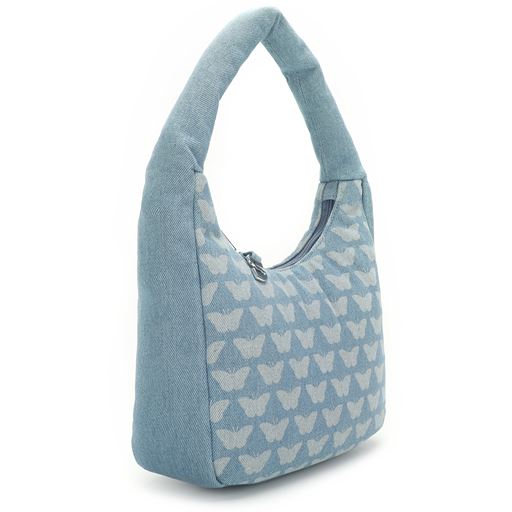 Silfen Sofia Skuldertaske, Blue Butterfly Denim