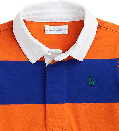 Polo Ralph Lauren Poloshirt - Orange/Blau Gestreift