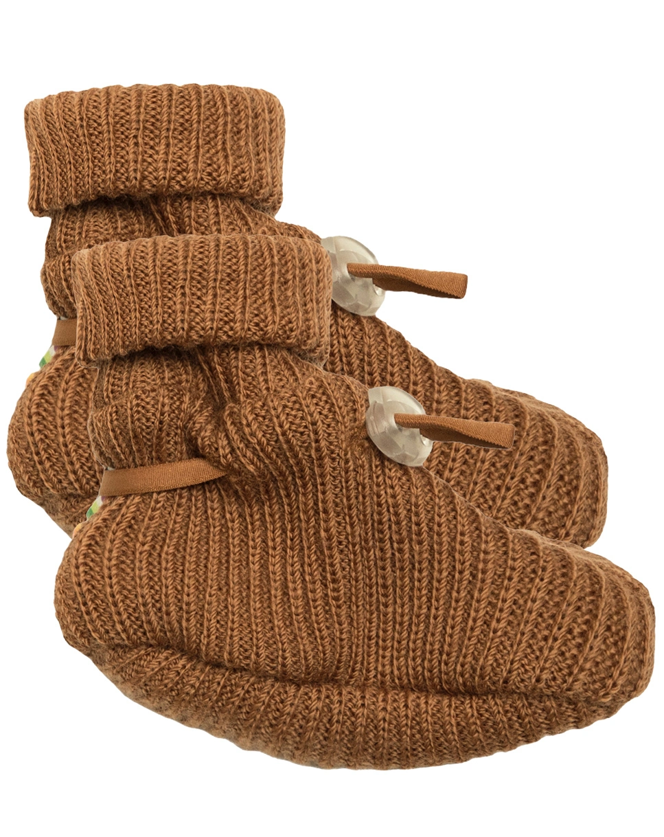 Baby-Schuhe 4005 - WOOL RIB in dark copper
