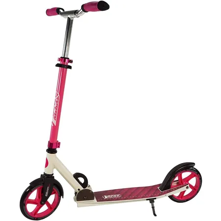 BEST Sporting Scooter 205er aus Aluminium mit ergonomischen Griffen, Tretroller in pink/weiß