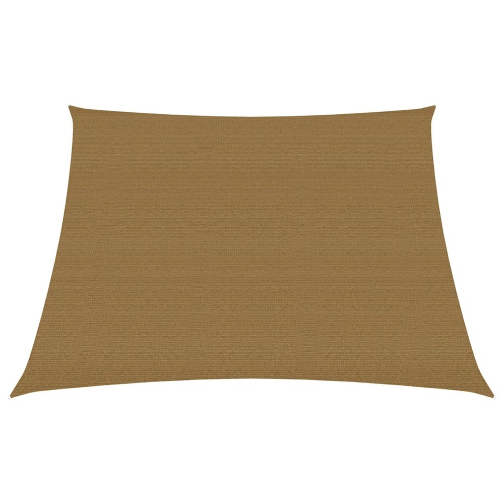 Voile toile d'ombrage parasol 160 g/m² 3/4 x 3 m pehd taupe
