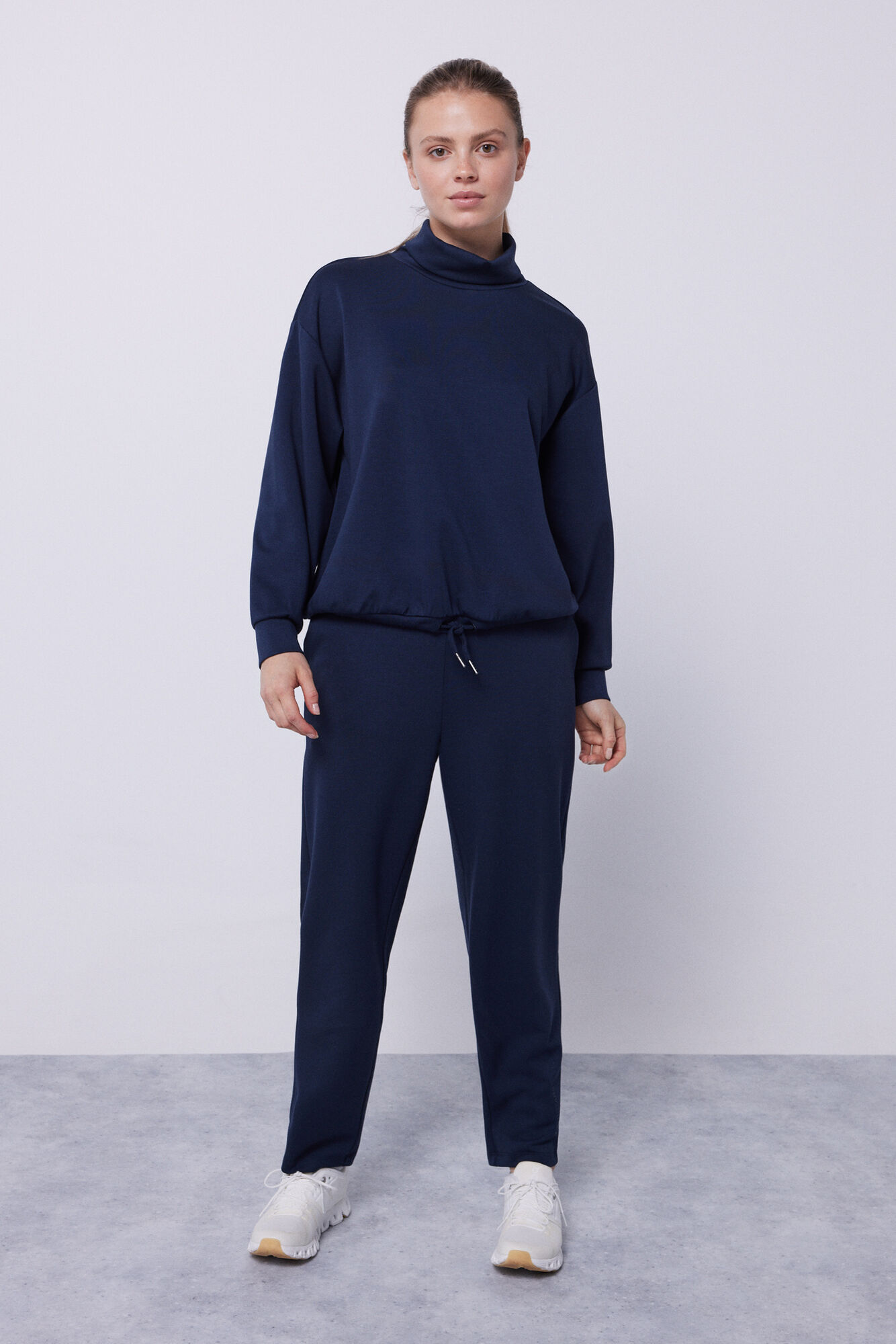 Calça jogger azul de toque macio