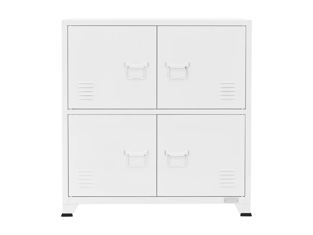Armoire de bureau Armoire métallique avec étagères Armoire en acier 75x40x80,5cm