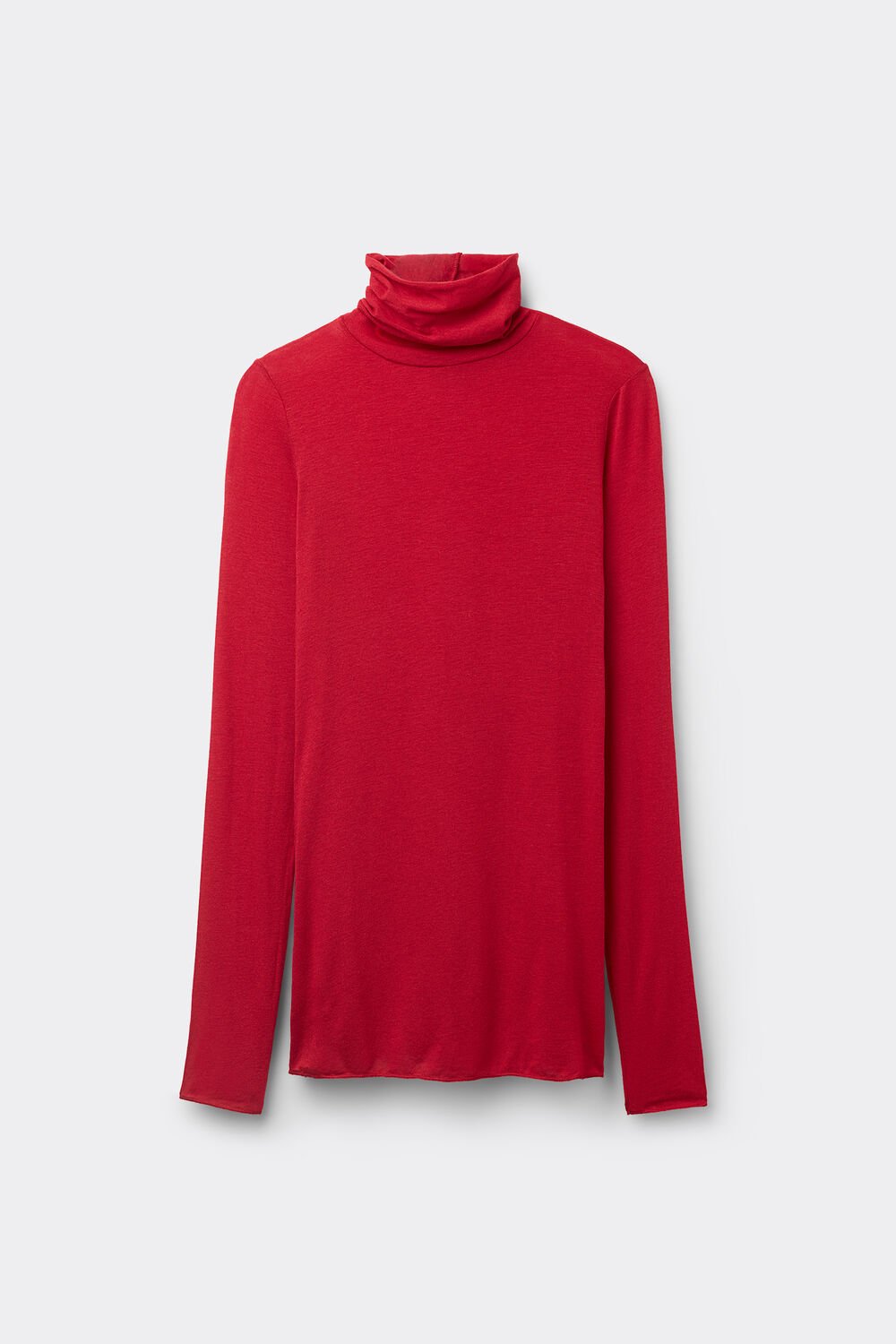Blusa ultraleve de gola alta em modal e cashmere
