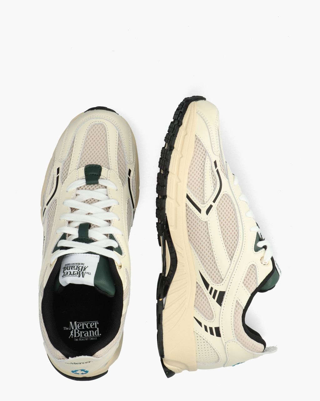 Mercer Amsterdam The Re-Run Classic Off-White/Multi Herensneakers