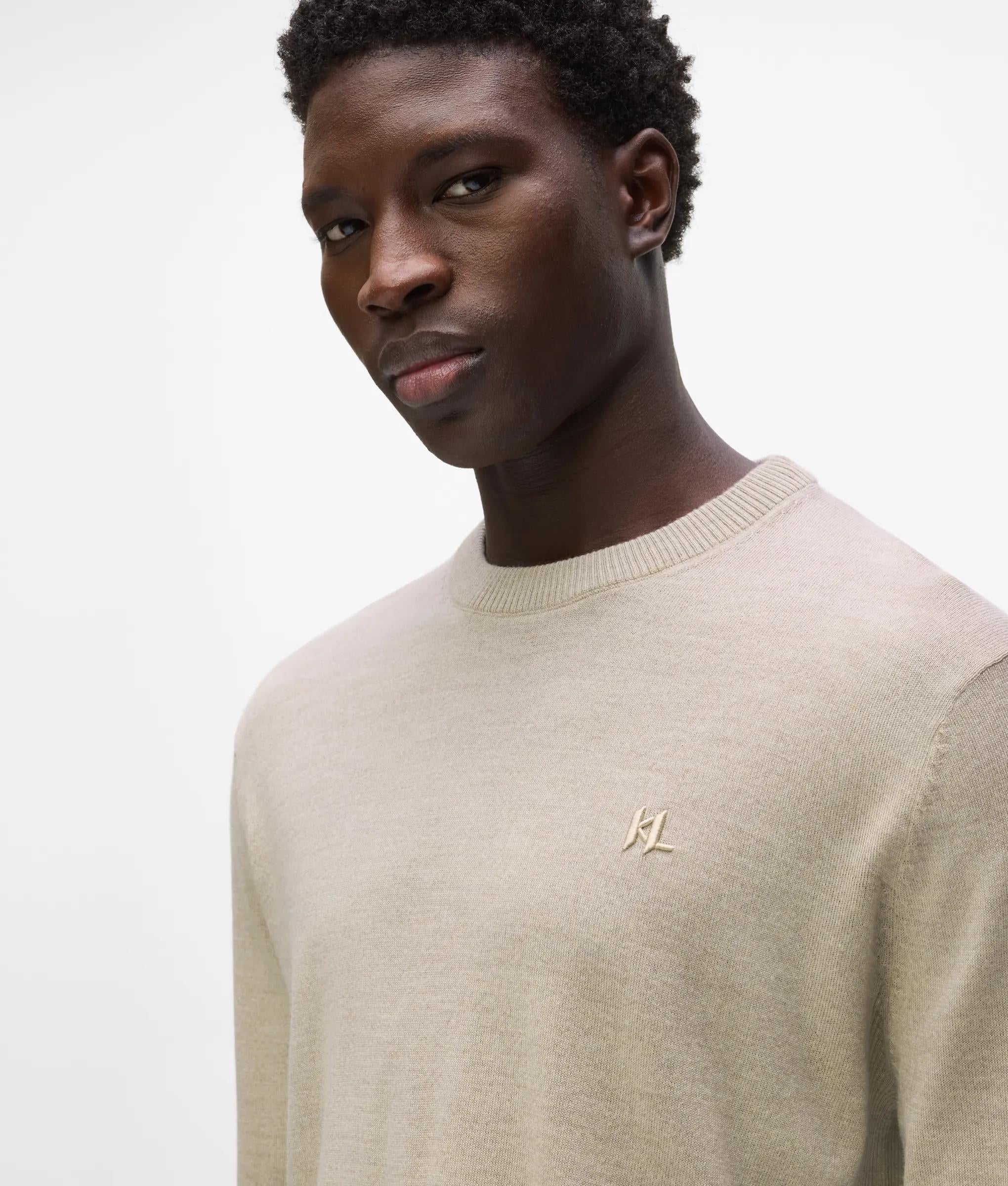 Merinoswol sweater met ronde hals